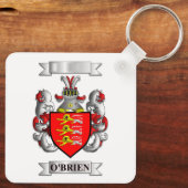 Sleutelhanger O'Brien Achternaam En Schild (Achterkant)