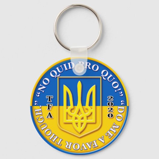 Sleutelhanger Oekraïne "Quid Pro Quo" (Voorkant)