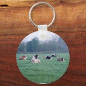 Sleutelhanger of sleutelhanger - Koeien - in kleur (Voorkant)