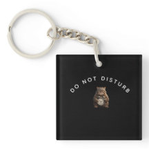 Sleutelhanger Off Duty Gym Kat - Grappig Spierkat 