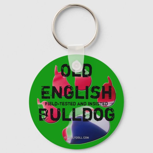 Sleutelhanger Old English Bulldog (Voorkant)