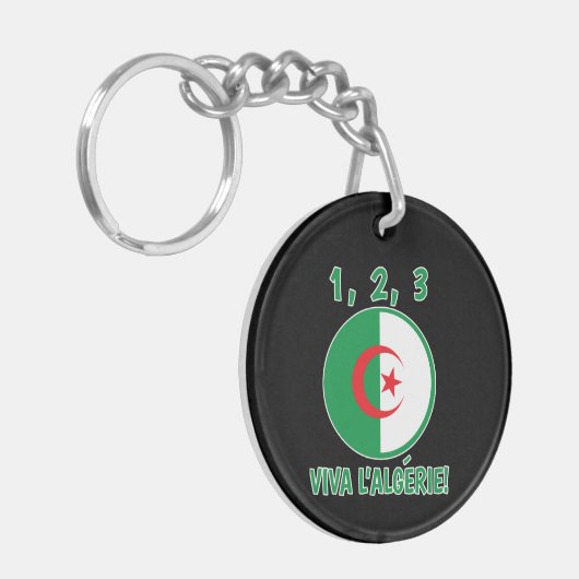 Sleutelhanger on two three viva Algerije (Voorkant Links)