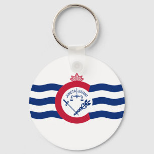 Sleutelhanger onder de vlag van Cincinnati (Ohio)
