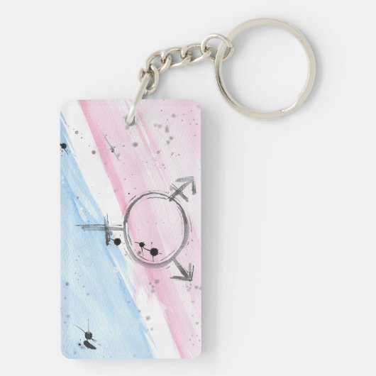 SLEUTELHANGER onder de vlag van TROS Transgender p (achterkant)