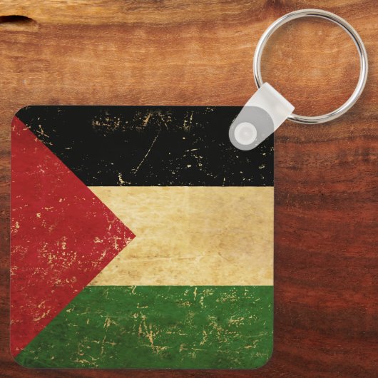  Sleutelhanger onder Palestijnse vlag (Achterkant)