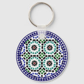 Sleutelhanger ontworpen met Marokkaanse zellige ku (Achterkant)