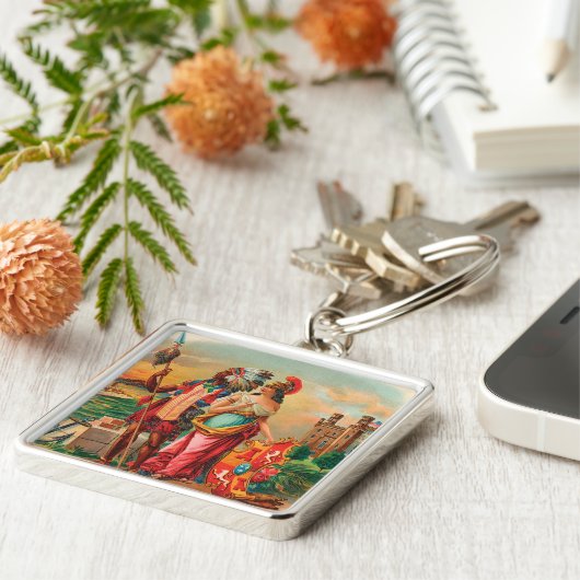  Sleutelhanger op het etiket van de sigaar (Zijkant)