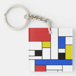 Sleutelhanger op het Plein van de Mondriaan (dubbe