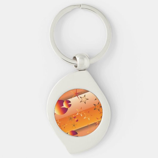 Sleutelhanger Oranje Sterren (Voorkant)