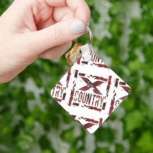 Sleutelhanger over land X-land
