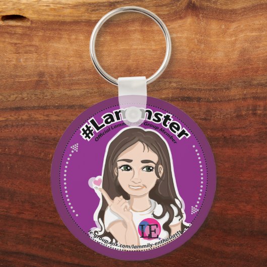 Sleutelhanger Paars (Voorkant)