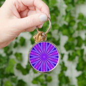 Sleutelhanger Paarse/blauwe Kaleidoscoop (Hand)