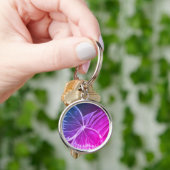 Sleutelhanger Paarse Button (Hand)