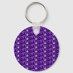 Sleutelhanger Paarse Glitter