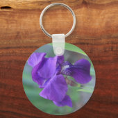 Sleutelhanger, "Paarse Iris" Sleutelhanger (Voorkant)