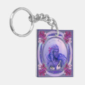 Sleutelhanger Paarse Oceaan Mermaid (Voorkant Links)
