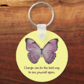 Sleutelhanger Paarse vlinder (Voorkant)