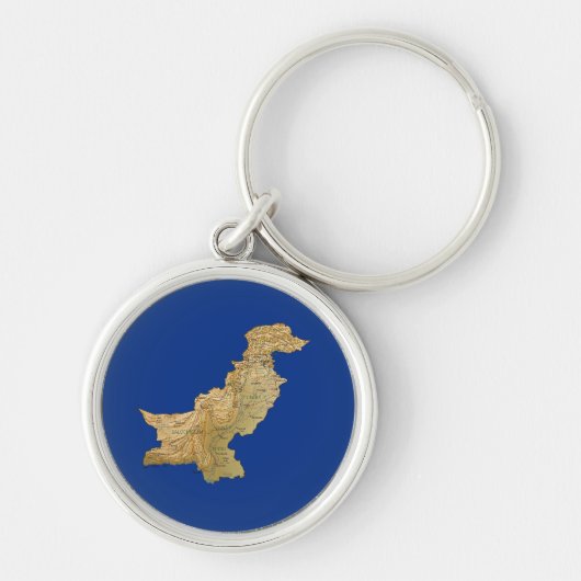Sleutelhanger Pakistaanse kaart (Voorkant)