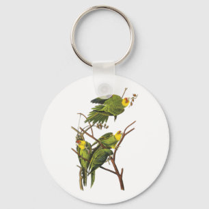 Sleutelhanger: Paraket - door John Audubon Sleutelhanger