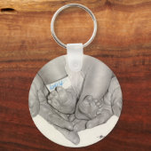 Sleutelhanger pasgeboren baby voeten (Voorkant)