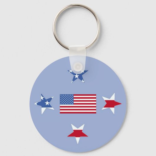 Sleutelhanger patriottische sterren (Voorkant)