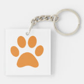 Sleutelhanger Paw Print (Achterkant)