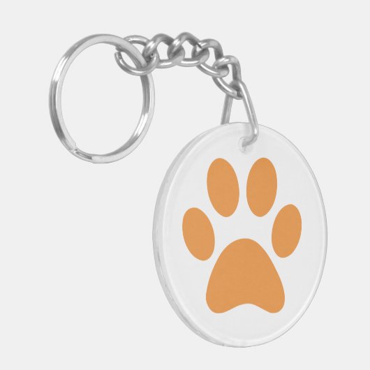 Sleutelhanger Paw Print (Voorkant Links)