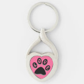 Sleutelhanger Paw Print (Voorkant)