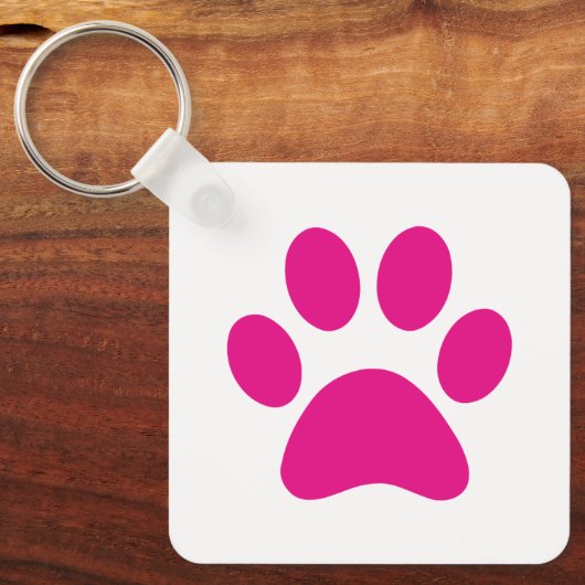 Sleutelhanger Paw Print (Voorkant)