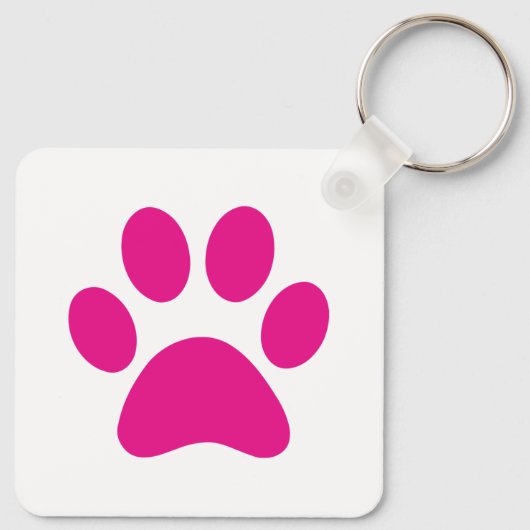 Sleutelhanger Paw Print (Achterkant)