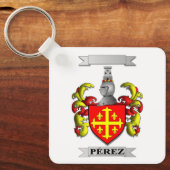 Sleutelhanger Perez Achternaam En Wapen (Voorkant)