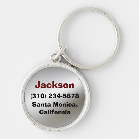 Sleutelhanger Pet ID Tag (Voorkant)
