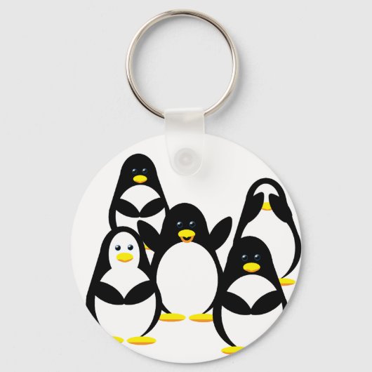 Sleutelhanger Pinguïn Party (Voorkant)