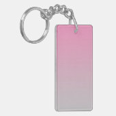 sleutelhanger: PINK GRAY OMBRE Sleutelhanger (Voorkant Links)