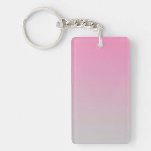 sleutelhanger: PINK GRAY OMBRE Sleutelhanger (Voorkant)