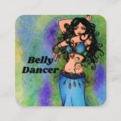 Sleutelhanger Pisces Belly Dancer Vierkante Visitekaartje (Voorkant)