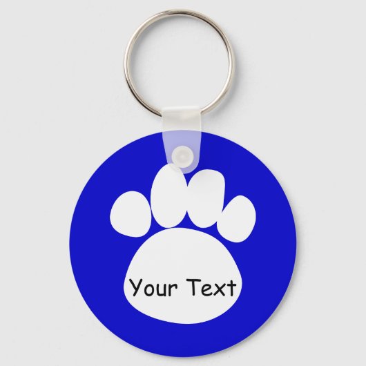 Sleutelhanger pit blauw (Voorkant)