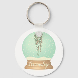 Sleutelhanger plant sneeuw wereldbol