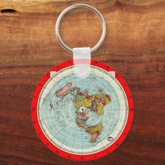 Sleutelhanger platte kaart (Voorkant)