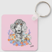 Sleutelhanger: Poedel Liefde Sleutelhanger (Achterkant)