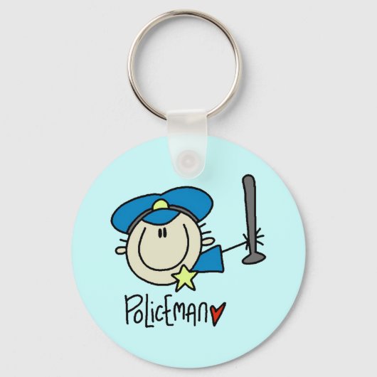Sleutelhanger politieman (Voorkant)