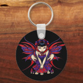 sleutelhanger "Polka Dot Mushroom Fairy" (Voorkant)