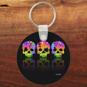 SLEUTELHANGER - POP ART SKULLS (Voorkant)