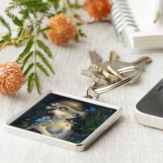 sleutelhanger "Portret van Ophelia" (Zijkant)