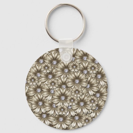 Sleutelhanger prachtige diamantbloemen (Voorkant)