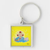 Sleutelhanger, Premium Square Sleutelhanger: De He Sleutelhanger (Voorkant)