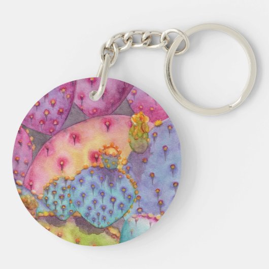 Sleutelhanger Prickly Pear Cactus (Achterkant)