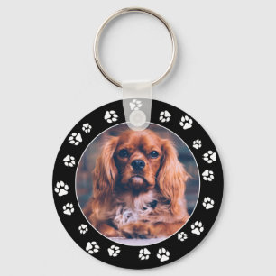 Sleutelhanger Puppy Instagram Photo White Paw Prin