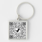Sleutelhanger QRCODE naar Rickroll (Voorkant)