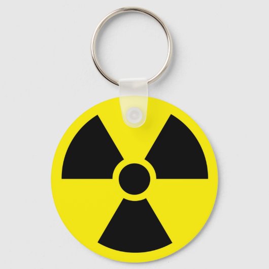Sleutelhanger radioactief symbool (Voorkant)